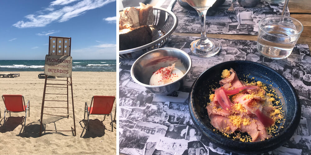 beach restaurants in Languedoc