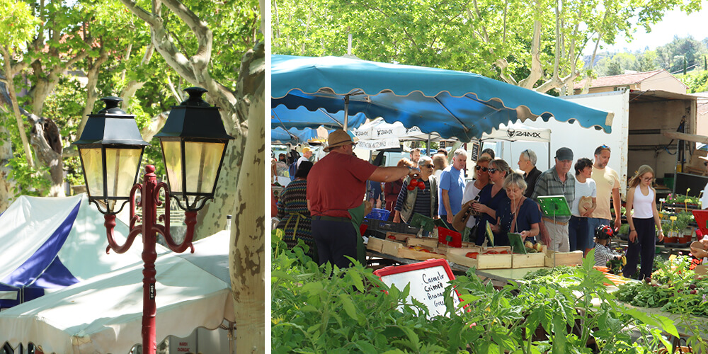 Saint-Chinian Sunday morning market