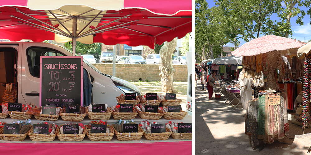 Saint-Chinian Sunday morning market