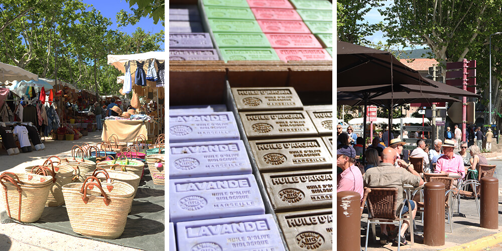 Saint-Chinian Sunday morning market